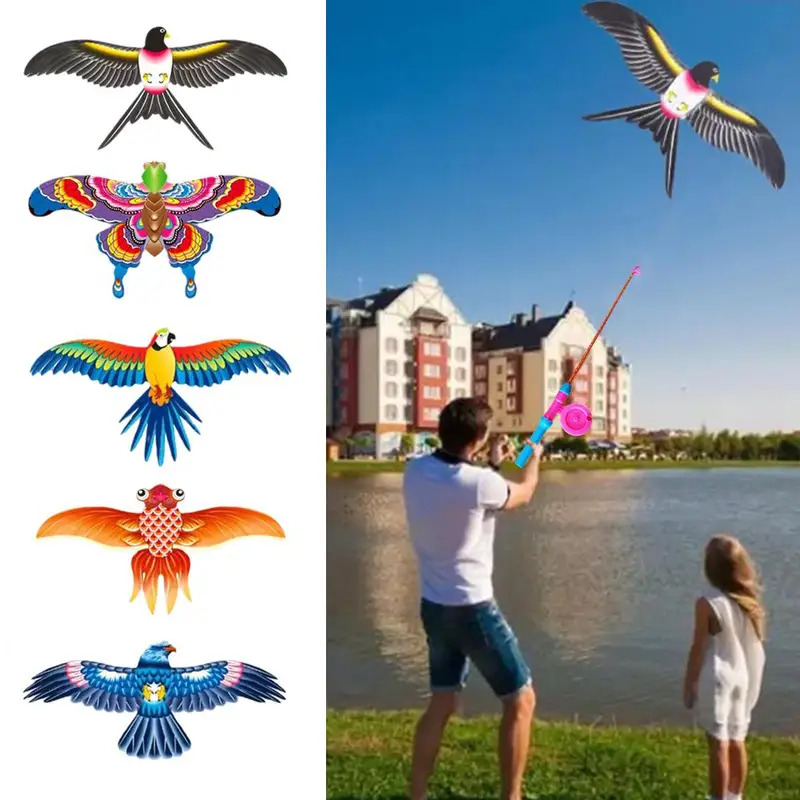 Fishing Equipment For Kids - Kinder Drachen Spielzeug Cartoon Adler Faltbare