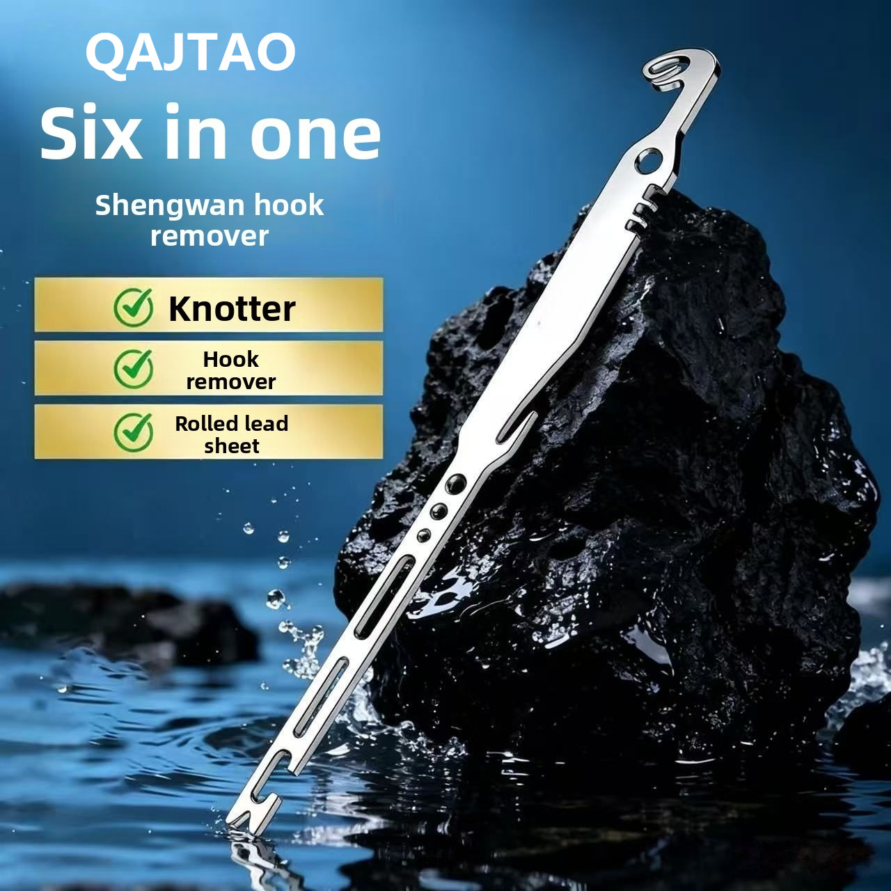 Fishing Equipment Australia - QAJTAO 4-teiliges 6-in-1-Set aus Edelstahl zum