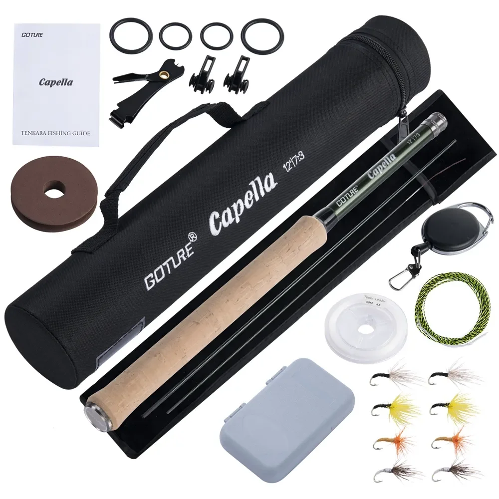 Fishing Equipment For Kids - Goture 12FT Klassische Tenkara Fliegenfischerrute Combo
