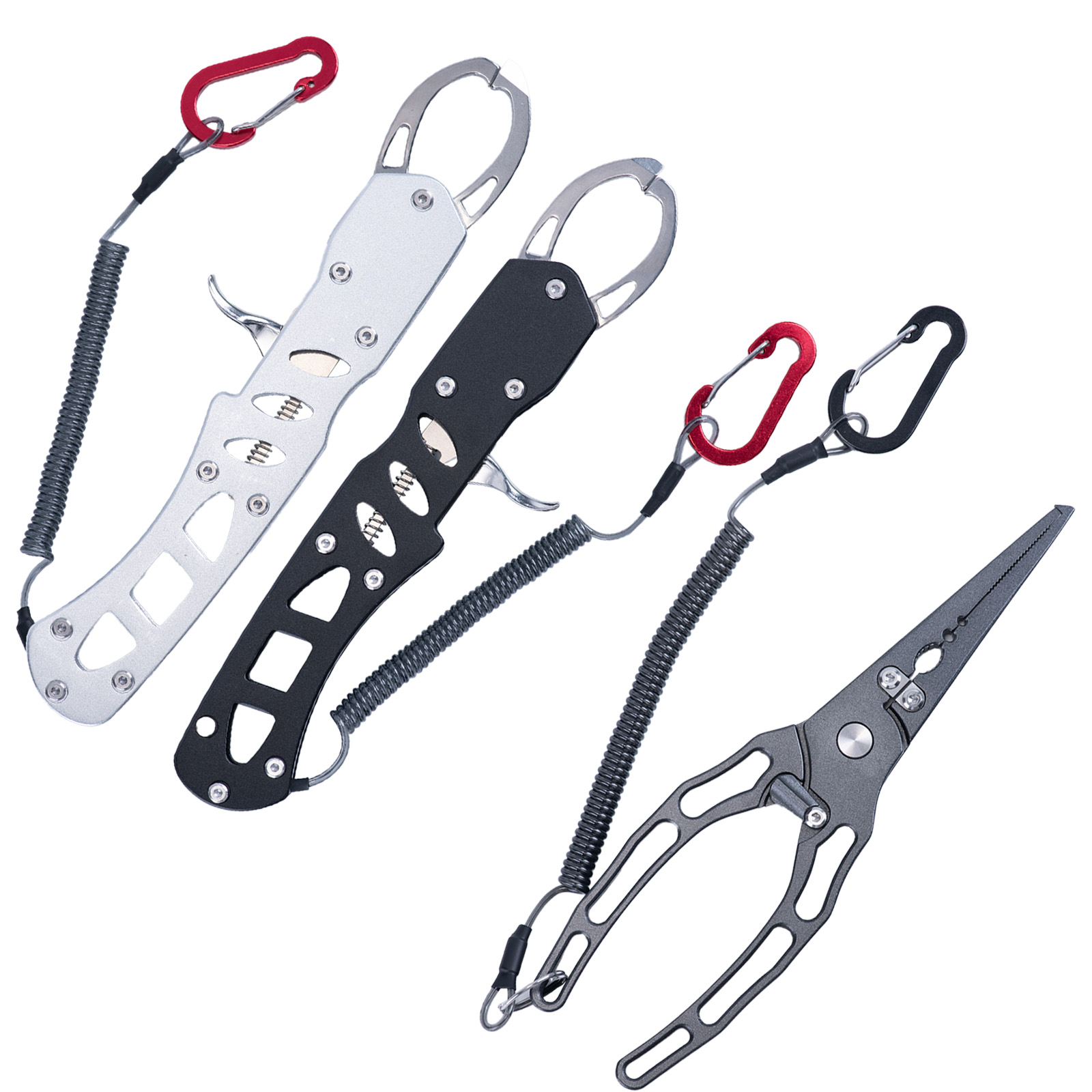 Fishing Equipment Australia - Angelzangen- und Fischgreifer-Kombi-Set, Rostfreier Aluminium-Fischgreifer mit