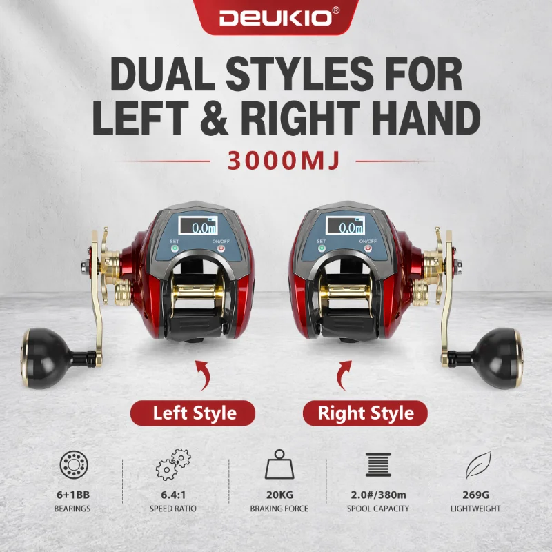 DEUKIO Digital-Display Baitcas – Electric Fishing Reel Bewertung und Preis